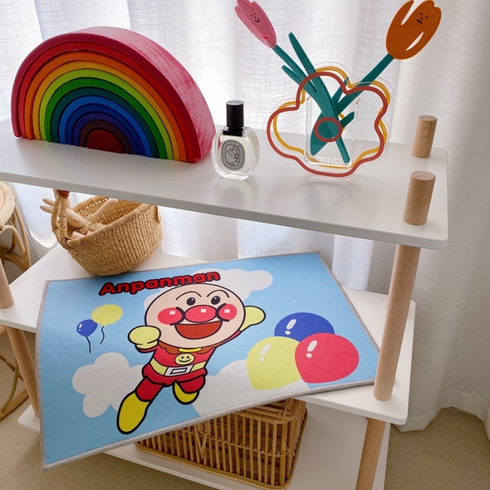 91家纺网 家纺一手货源 找家纺 星期八 2020新款ins卡通地垫 面包超人