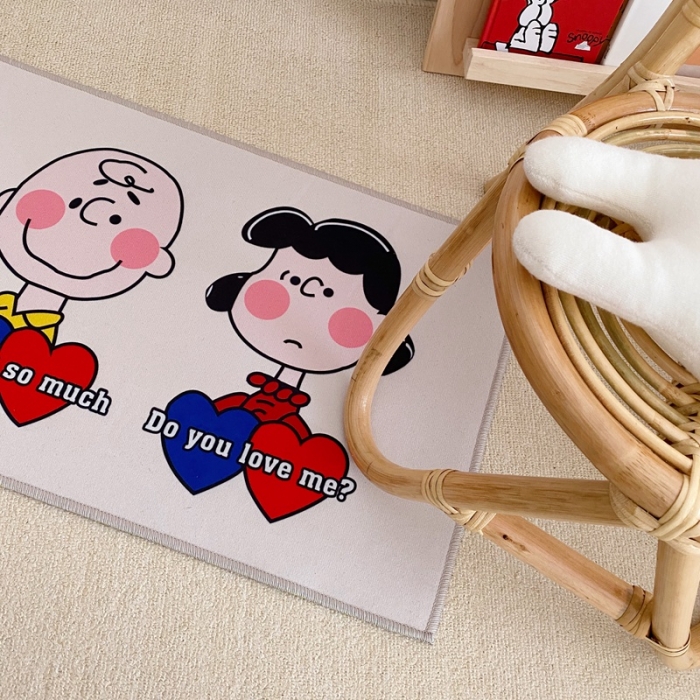 91家纺网 家纺一手货源 找家纺 星期八 2020新款ins卡通地垫 史努比