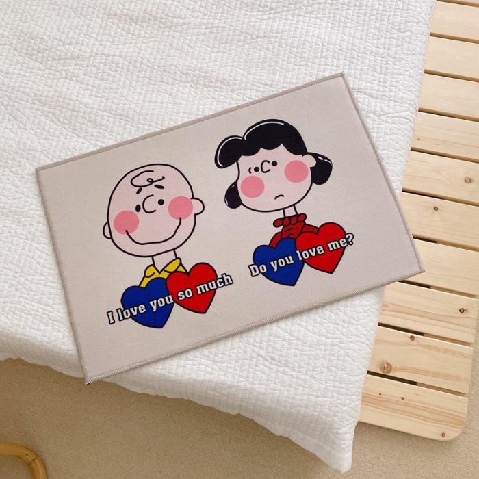 91家纺网 家纺一手货源 找家纺 星期八 2020新款ins卡通地垫 史努比