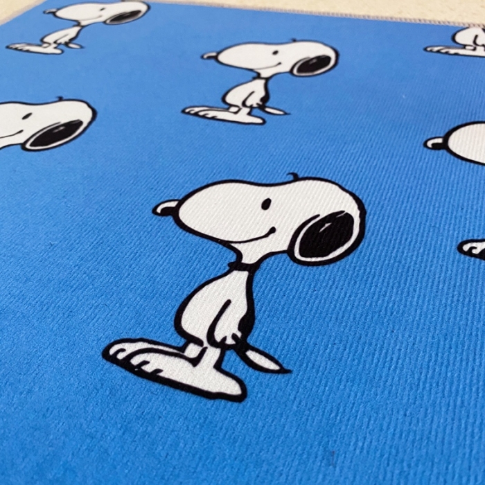 91家纺网 家纺一手货源 找家纺 星期八 2020新款ins卡通地垫 史努比蓝