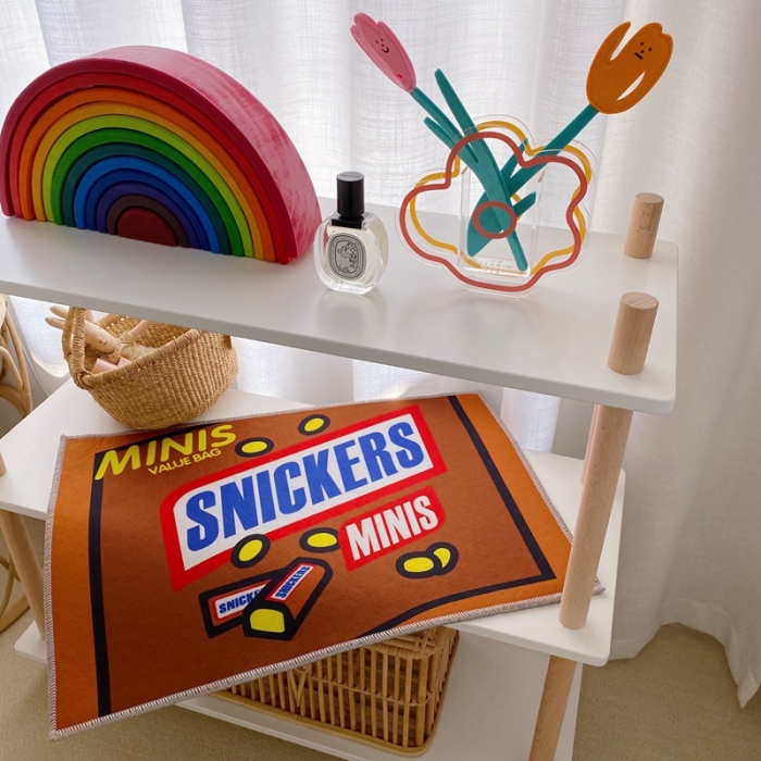 91家纺网 家纺一手货源 找家纺 星期八 2020新款ins卡通地垫 士力架