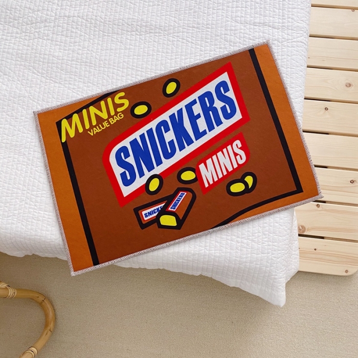 91家纺网 家纺一手货源 找家纺 星期八 2020新款ins卡通地垫 士力架