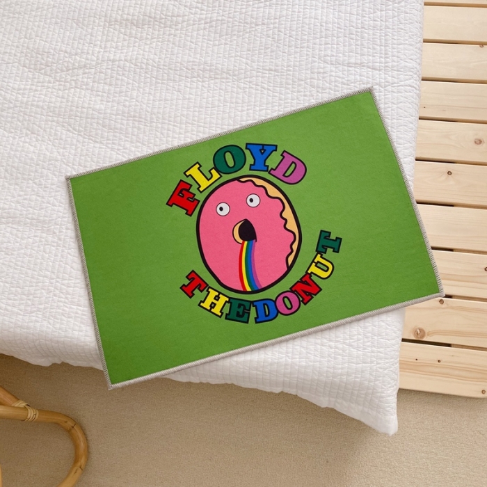 91家纺网 家纺一手货源 找家纺 星期八 2020新款ins卡通地垫 甜甜圈