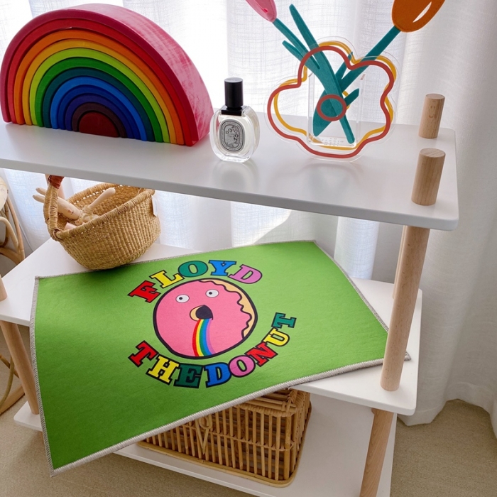 91家纺网 家纺一手货源 找家纺 星期八 2020新款ins卡通地垫 甜甜圈