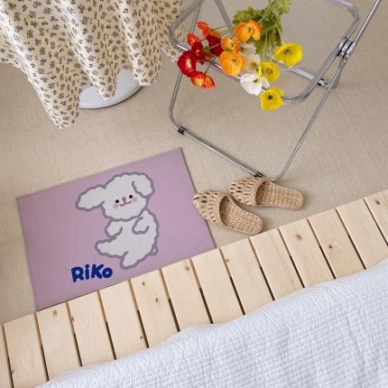 星期八 2020新款ins卡通地垫 狗狗粉