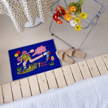 星期八 2020新款ins卡通地垫 你好男孩