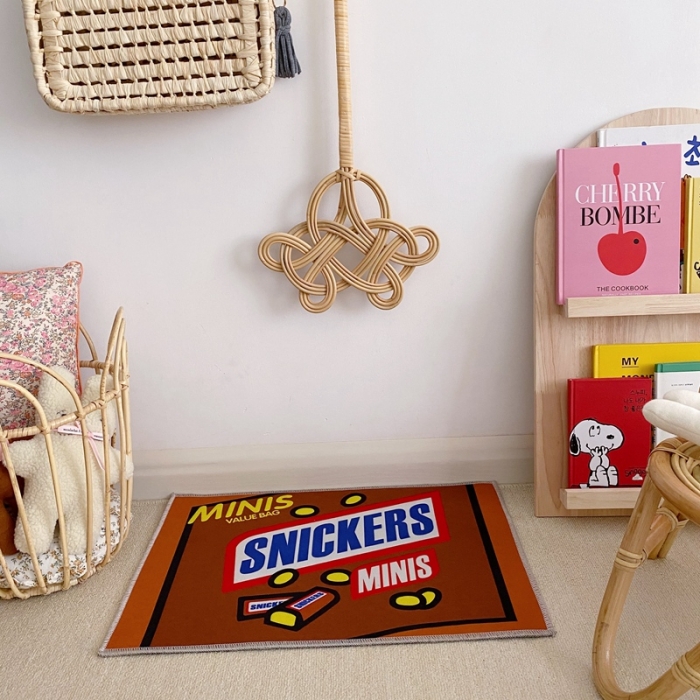 91家纺网 家纺一手货源 找家纺 星期八 2020新款ins卡通地垫 士力架