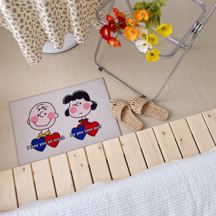 91家纺网 家纺一手货源 找家纺 星期八 2020新款ins卡通地垫 史努比