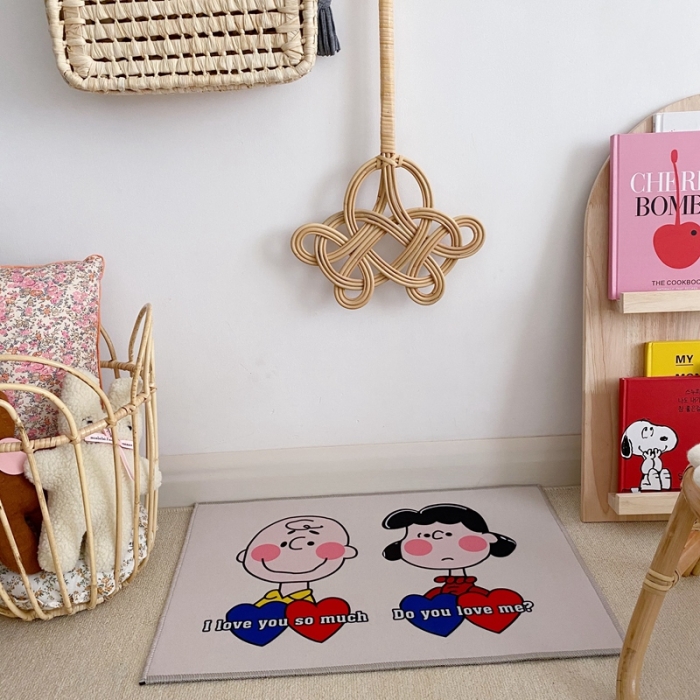 91家纺网 家纺一手货源 找家纺 星期八 2020新款ins卡通地垫 史努比