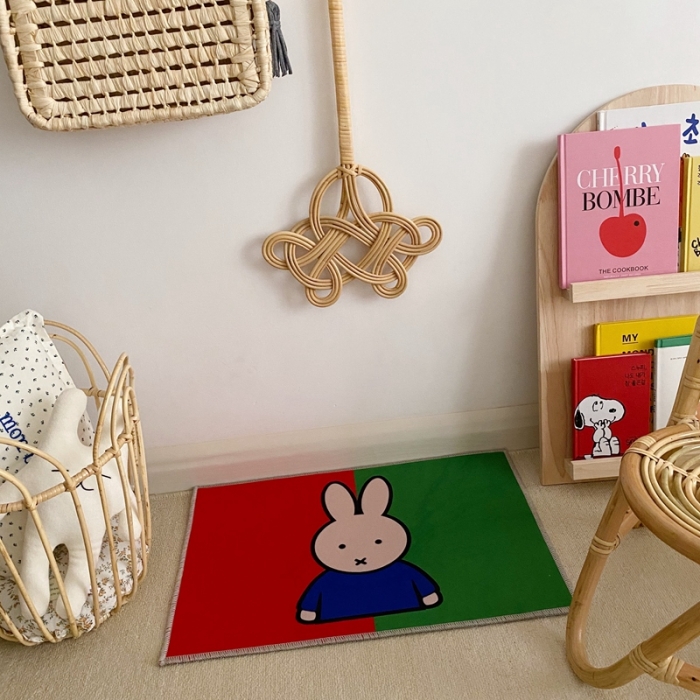 91家纺网 家纺一手货源 找家纺 星期八 2020新款ins卡通地垫 米菲