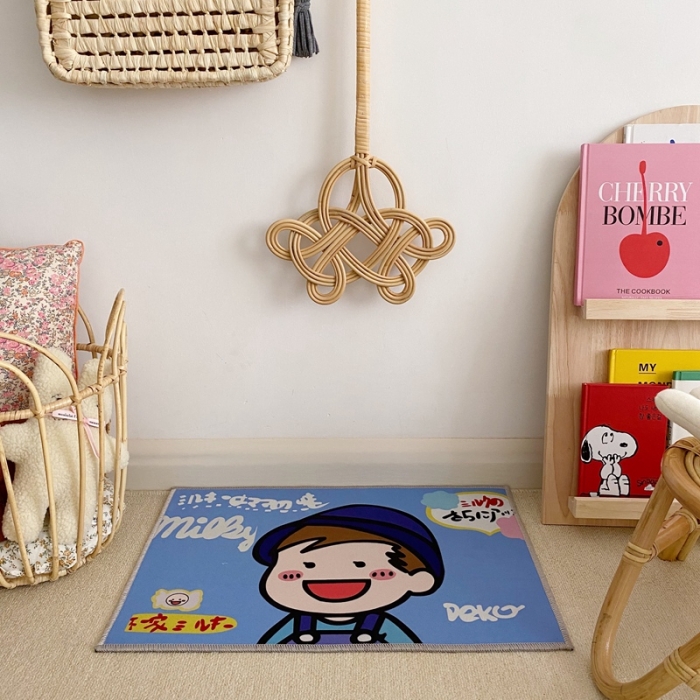 91家纺网 家纺一手货源 找家纺 星期八 2020新款ins卡通地垫 不二家男孩