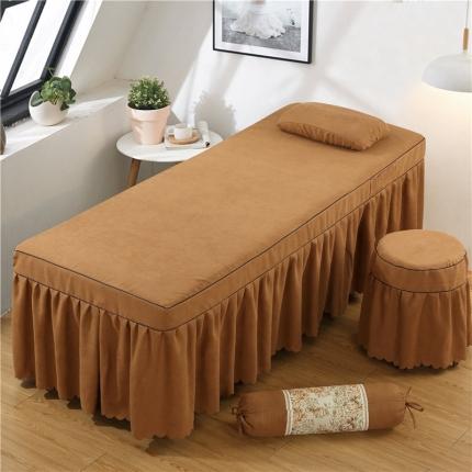 乐逸家纺 2023新款单品棉麻床罩 咖啡