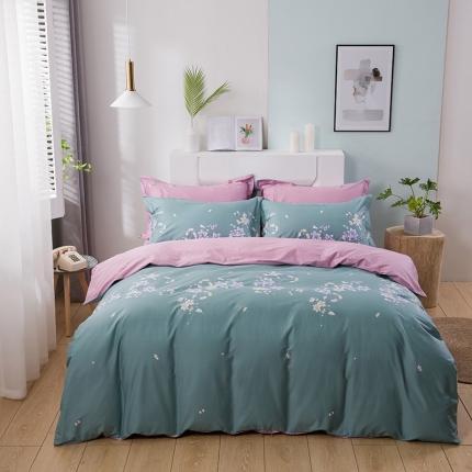 91家纺网 家纺一手货源 找家纺 星期三家纺 2020春夏新款13372四件套（加老板微信有会员价） 浪漫花语-兰