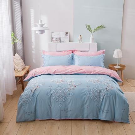 91家纺网 家纺一手货源 找家纺 （总）星期三家纺 2020春夏新款13372四件套（加老板微信有会员价）