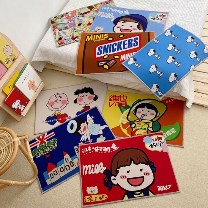 91家纺网 家纺一手货源 找家纺 （总）星期八 2020新款ins卡通地垫