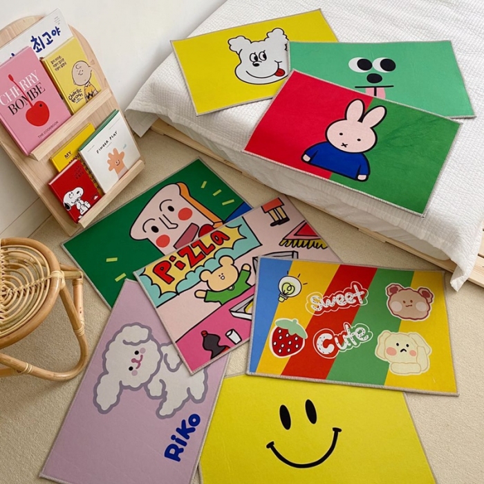 91家纺网 家纺一手货源 找家纺 （总）星期八 2020新款ins卡通地垫