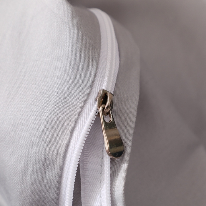 91家纺网 家纺一手货源 找家纺 全棉纯棉60S贡缎长绒棉绣花四件套纯色双拼色60支刺绣浅豆沙