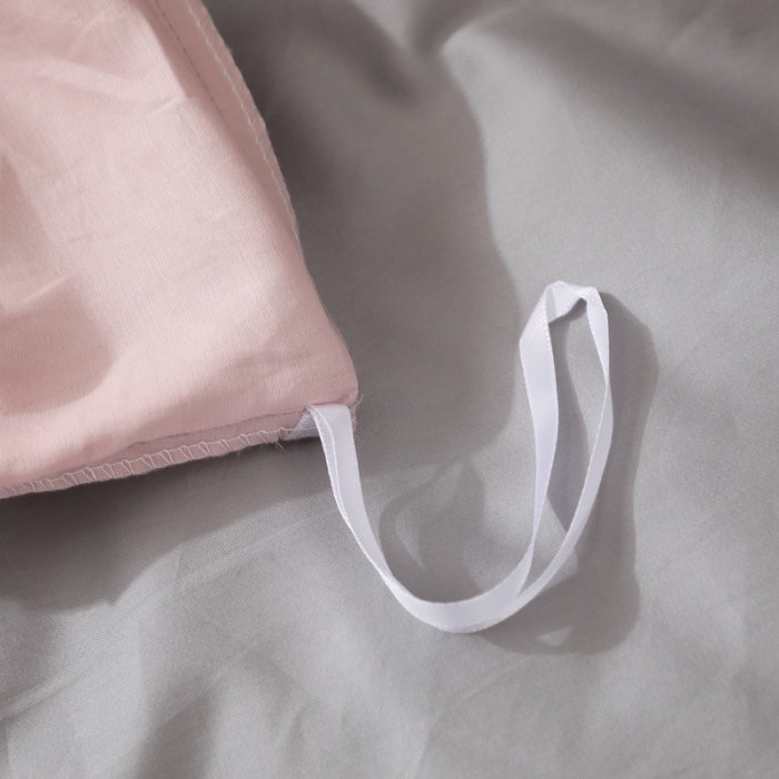 91家纺网 家纺一手货源 找家纺 全棉纯棉60S贡缎长绒棉绣花四件套纯色双拼色60支刺绣-浅玉