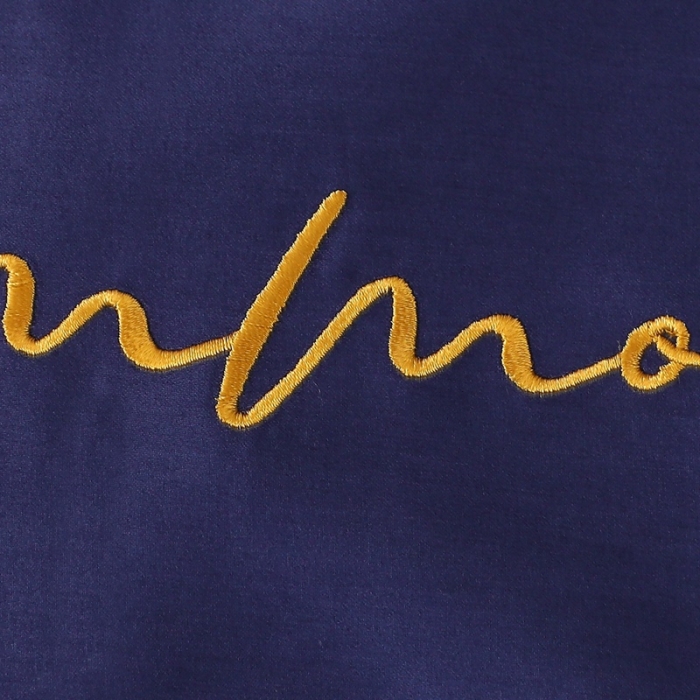 91家纺网 家纺一手货源 找家纺 全棉纯棉60S贡缎长绒棉绣花四件套纯色双拼色60支刺绣-丈青