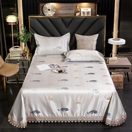 91家纺网 家纺一手货源 找家纺 （总）朗莎家纺 600D冰丝色织提花冰丝席三件套