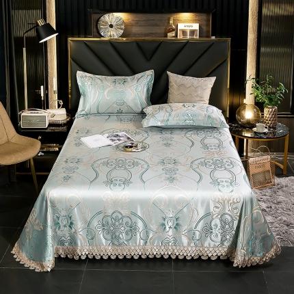 朗莎家纺 600D冰丝色织提花冰丝席三件套 爱丁堡