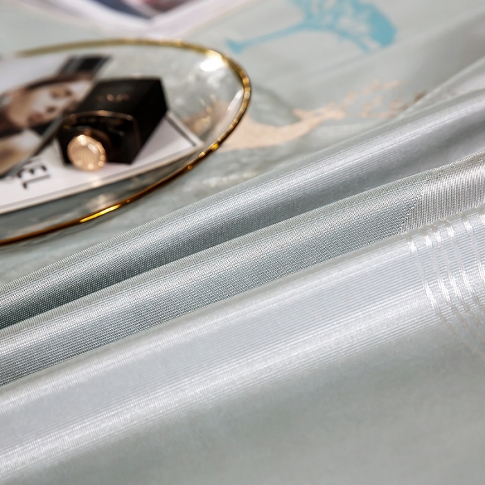 91家纺网 家纺一手货源 找家纺 朗莎家纺 600D冰丝色织提花冰丝席三件套 麋鹿