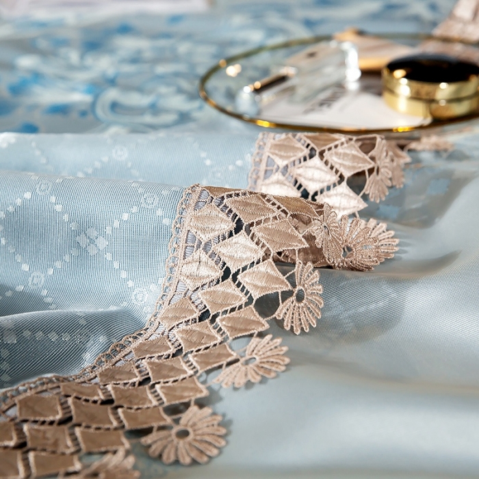 91家纺网 家纺一手货源 找家纺 朗莎家纺 600D冰丝色织提花冰丝席三件套 米兰风情绿