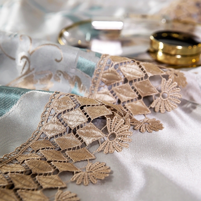 91家纺网 家纺一手货源 找家纺 朗莎家纺 600D冰丝色织提花冰丝席三件套 情树