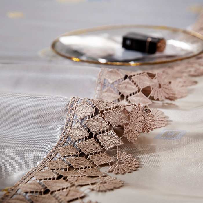 91家纺网 家纺一手货源 找家纺 朗莎家纺 600D冰丝色织提花冰丝席三件套 香水菠萝灰