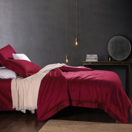 91家纺网 家纺一手货源 找家纺 （总）十九色 2024新款50*50纯色埋线款四件套