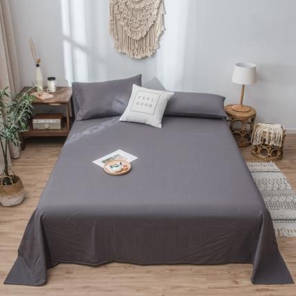 佳梦达 2020新款色织全棉水洗双拼单床单 深灰
