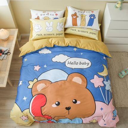 91家纺网 家纺一手货源 找家纺 （总）涵宸 新款大版全棉平网多规格四件套