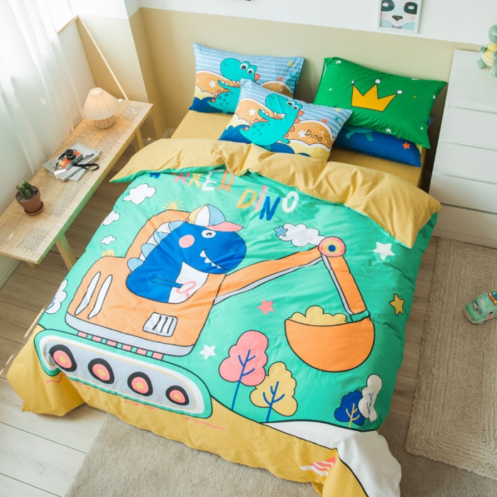 91家纺网 家纺一手货源 找家纺 涵宸 新款大版全棉平网多规格四件套工程日