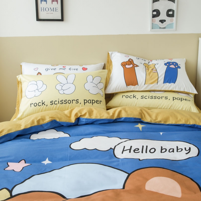 91家纺网 家纺一手货源 找家纺 涵宸 新款大版全棉平网多规格四件套眷恋