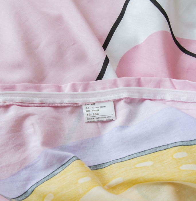 91家纺网 家纺一手货源 找家纺 涵宸 新款大版全棉平网多规格四件套快乐熊