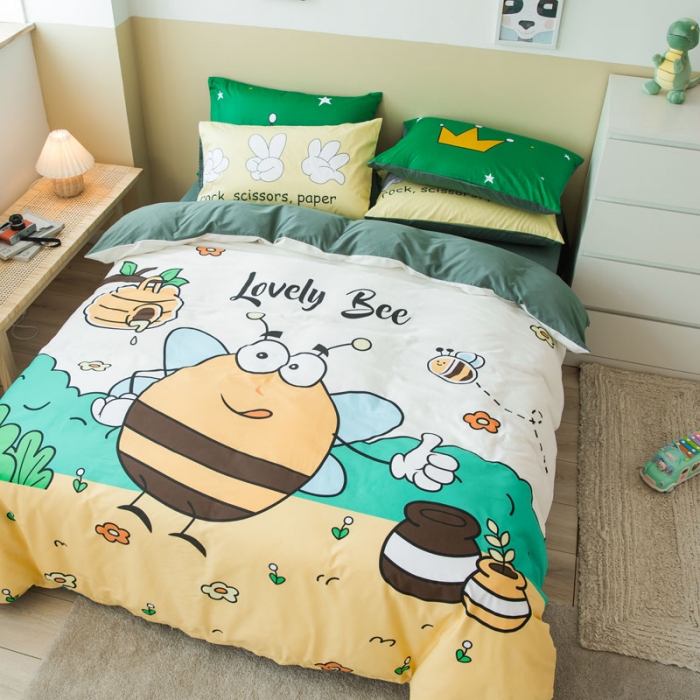 91家纺网 家纺一手货源 找家纺 涵宸 新款大版全棉平网多规格四件套劳小蜂