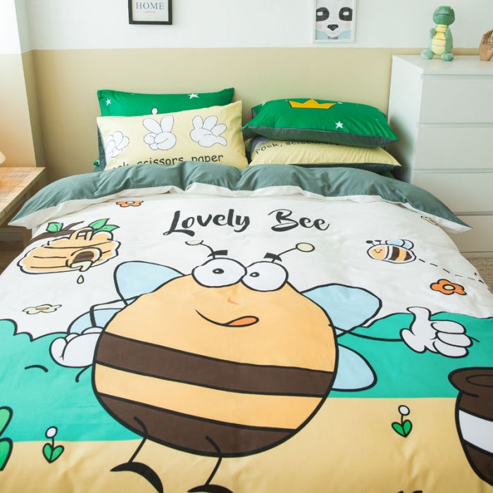 91家纺网 家纺一手货源 找家纺 涵宸 新款大版全棉平网多规格四件套劳小蜂