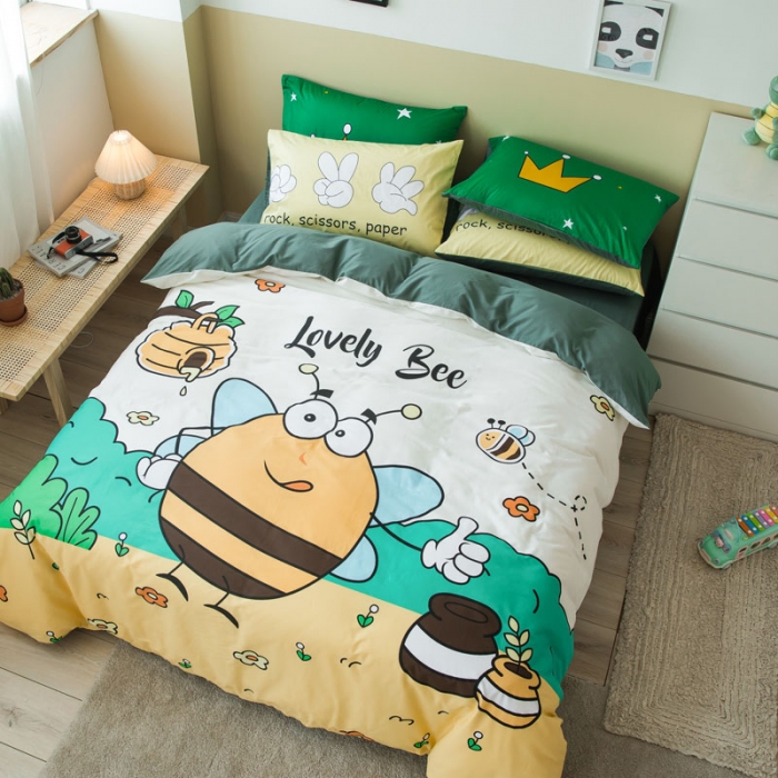 91家纺网 家纺一手货源 找家纺 涵宸 新款大版全棉平网多规格四件套劳小蜂