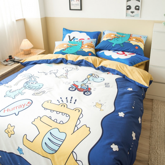 91家纺网 家纺一手货源 找家纺 涵宸 新款大版全棉平网多规格四件套童梦圆