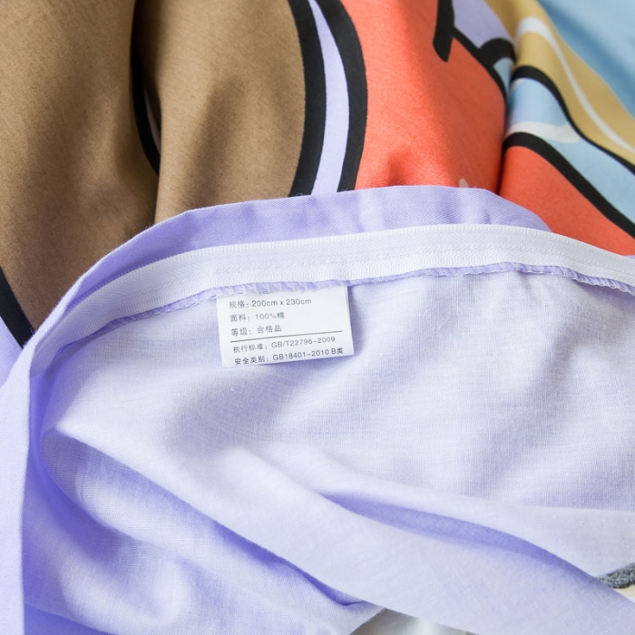 91家纺网 家纺一手货源 找家纺 涵宸 新款大版全棉平网多规格四件套童年乐趣