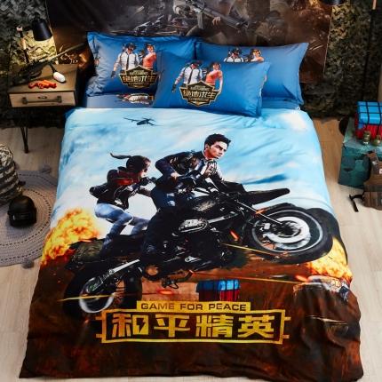 艺家源家纺 2020新品13376大版卡通四件套吃鸡系列 和平精英
