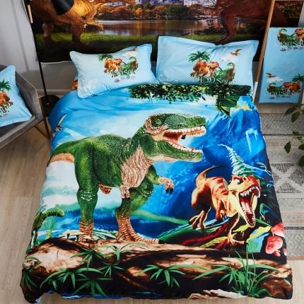 艺家源 2020新品13376大版卡通四件套恐龙系列 霸王龙