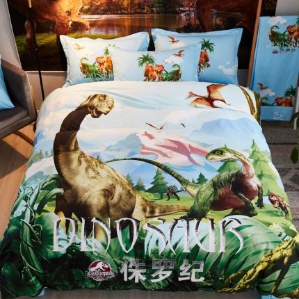 艺家源 2020新品13376大版卡通四件套恐龙系列 长颈龙