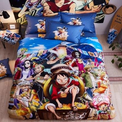 艺家源 2020新品13376大版卡通四件套海贼王 狂热行动