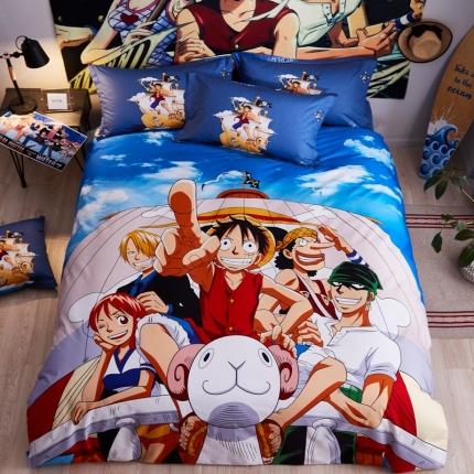 艺家源 2020新品13376大版卡通四件套海贼王 梅利号