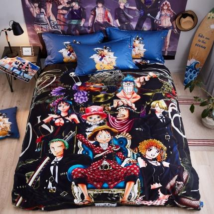 艺家源 2020新品13376大版卡通四件套海贼王 时装秀