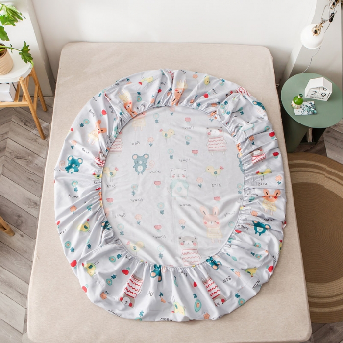 91家纺网 家纺一手货源 找家纺 绵庭家纺 2020年全棉12868全系列单品床笠 布洛尼-灰