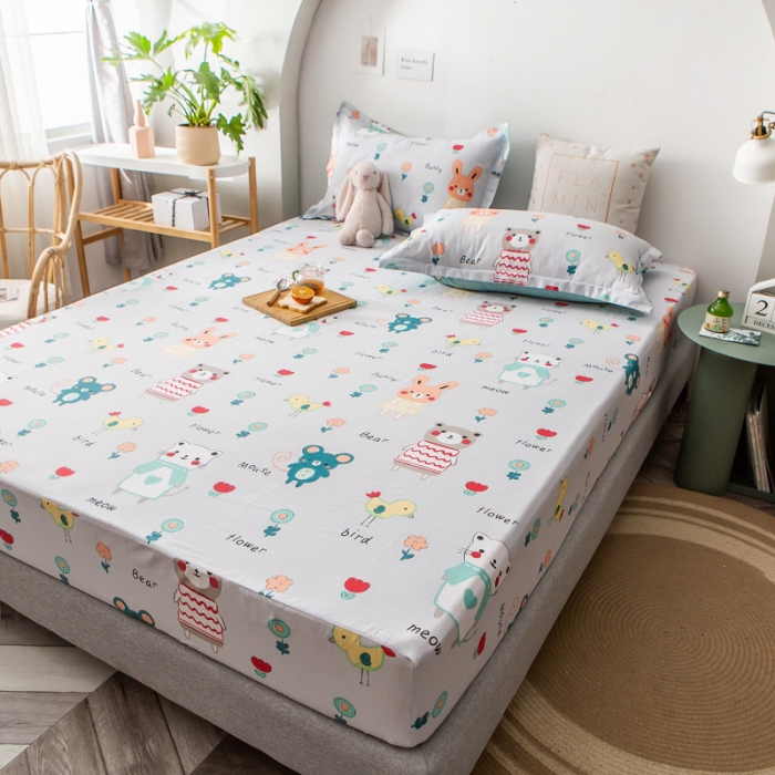 91家纺网 家纺一手货源 找家纺 绵庭家纺 2020年全棉12868全系列单品床笠 布洛尼-灰