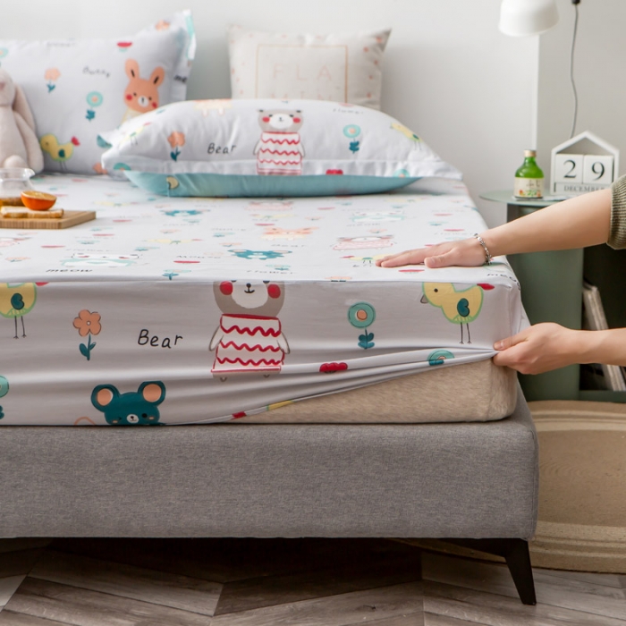 91家纺网 家纺一手货源 找家纺 绵庭家纺 2020年全棉12868全系列单品床笠 布洛尼-灰