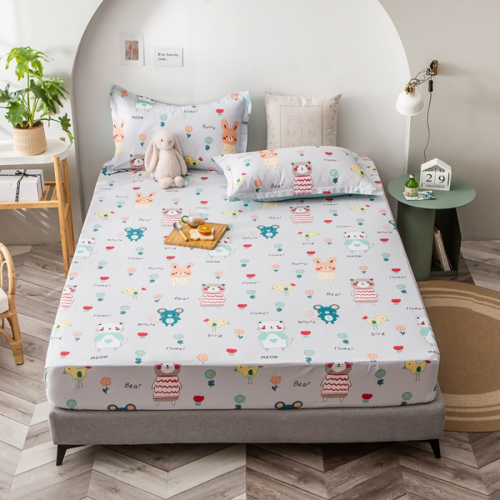 91家纺网 家纺一手货源 找家纺 绵庭家纺 2020年全棉12868全系列单品床笠 布洛尼-灰